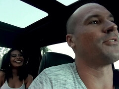 Amerikanisch, Blasen, Auto, Schwanz, Latina, Im freien, Zierlich, Rasiert