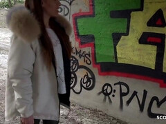 素人, デカチン, カワイイ, チン, ドイツ人, 公共, ティーン, オッパイの