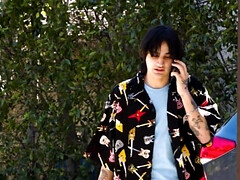 デカパイ, イマラチオ, 手コキする, 淫乱熟女, ポルノスター, 赤毛, ストッキング, ティーン