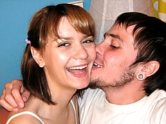 デカチン, フェラチオ, 茶髪の, 自然山雀, ピグテール, 剃毛, ティーン, オッパイの