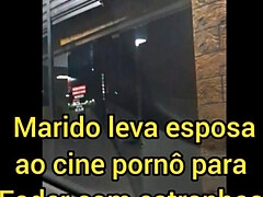 Hotwife takes wifey to pornography theater!