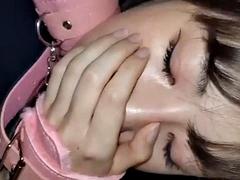 Amateur, Asiatique, Beauté, Sucer une bite, Éjaculation interne, Tir de sperme, Branlette thaïlandaise, Nénés