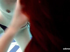 18, ドレス, フェティッシュ, Hd, レズビアン, 下着, プール, ティーン