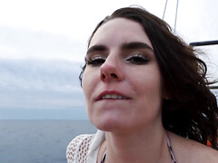 Darcy Dark is on a boat where she is feeling extra kinky