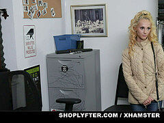 ShopLyfter - small blond Caught Stealing Has To suck Cock