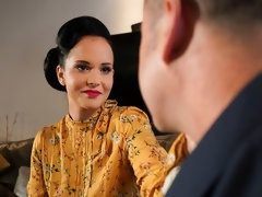 デカ尻, デカパイ, フェラチオ, ドレス, 手コキする, キス, 淫乱熟女, ストッキング