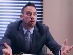 Grosser schwanz, Blasen, Spermaladung, Hardcore, Hd, Natürlichen titten, Büro, Strumpfhose
