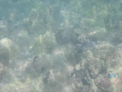 ブロンド, 彼女, 小柄, 公共, オマンコ, 剃毛, ガリガリ, 喫煙