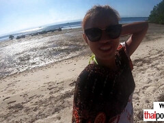 Grosse bite, Sucer une bite, De plein air, Petite femme, Pov, Maigrichonne, Adolescente, Thaïlandaise