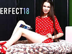 大学生, 指いじり, Hd, オーガズム, 小柄, ガリガリ, 一人, ティーン