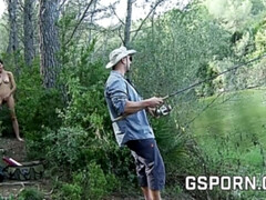 ディルド, バック, ハードコア, 自然山雀, アウトドア, 馬乗り, スペイン人, おもちゃ