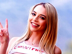 ブロンド, バック, キス, なめる, オマンコ, 剃毛, ストッキング, ティーン