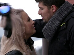 Pijpbeurt, Bruinharig, Stel, Lul, Europees, Likken, Buiten, Kut duiken