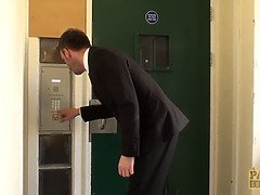 Sadomasochismus, Fesselspiele, Britisch, Sperma im mund, Fetisch, Hd, Erniedrigung, Rau