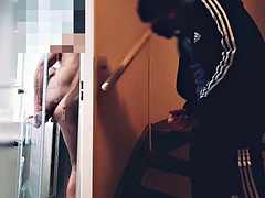 Geschnappt, Hochschule, Spermaladung, Dildo, Schwul, Masturbation, Pov, Realität