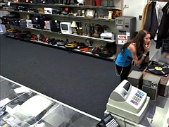 Tattooed woman pawns her pussy and pounded by nasty pawn guy