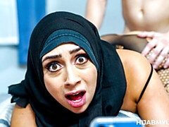 Hijab hottie Lilly Hall getting fucked with passion