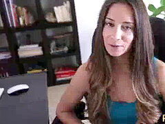 茶髪の, イく瞬間, オフィス, ティーン