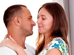 Schlafzimmer, Blasen, Braunhaarige, Hundestellung, Muschi, Dürr, Jungendliche (18+), Titten