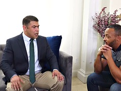 デカチン, 中出し, 黒人, ゲイ, 異人種間, 筋肉, 馬乗り, タトゥー