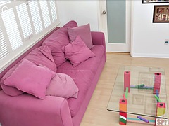 美女, デカチン, フェラチオ, 茶髪の, イく瞬間, 顔射, ハードコア, オッパイの