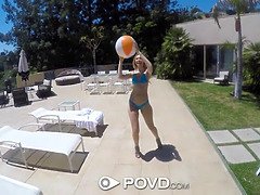 Blonde, Sucer une bite, Faciale, Hard, Hd, De plein air, Criant, Nénés