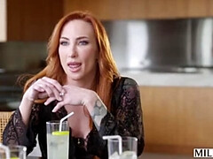 デカパイ, Hd, 異人種間, なめる, 淫乱熟女, ヌード, 息子, フェラする