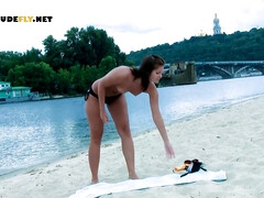 Some of the most gorgeous nudist coeds out at the beach