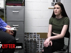 Hot 18yo Brunette Teen Thief Athena Heart Gets Dominated In The Backroom Of A Store She Tried To Rob - Hd