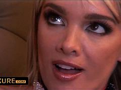 Tussi, Grosse titten, Blondine, Blasen, Spermaladung, Fingern, Französisch, Hd