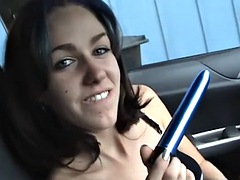 Amateur, Nana, Brunette brune, Couple, Gode, Petite amie, Masturbation, Pov