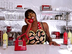 Grote mammen, Zwart, Fetisj, Vingeren, Eten, Keuken, Masturbatie, Moeder die ik wil neuken