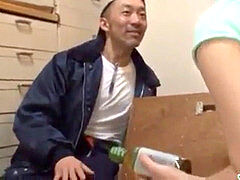 Housewife goes filthy with the janitor