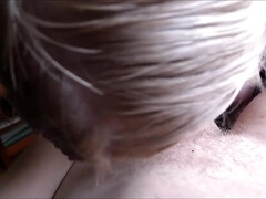 Gros seins, Blonde, Sucer une bite, Plantureuse, Seins naturels, Pov, Branlette espagnole, Nénés