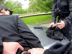 18 jaar, Pijpbeurt, Bruinharig, Tsjechisch, Hardcore, Hd, Politie, Ruw