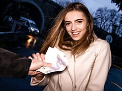 Kont, Grote lul, Pijpbeurt, Natuurlijke tieten, Buiten, Mager, Kousen, Tiener