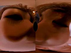 Dreidimensional, Asiatisch, Braunhaarige, Freundin, Japanische massage, Pov, Realität, Titten