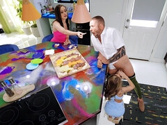 Sexy babe Kimmy Granger gets fucked all over the house