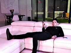 ドレス, 黒人, キス, なめる, パンティ, オマンコ, 喫煙, タトゥー