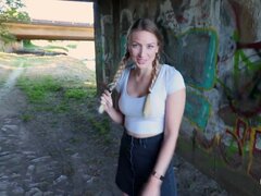 Grosse titten, Blondine, Blasen, Kehlenfick, Hundestellung, Aufs gesicht abspritzen, Hd, Pov
