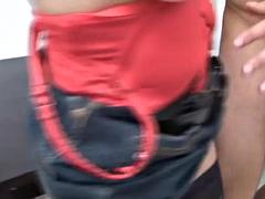 Nana, Gros seins, Sucer une bite, Brunette brune, Hard, Mature, Mère que j'aimerais baiser, Nénés