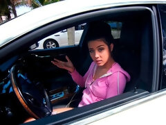 Arsch, Blasen, Braunhaarige, Hundestellung, Handjob, Rasiert, Strümpfe, Uniform