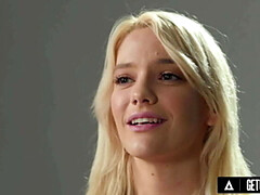 Blond, Klietelaar, Vrouw, Vingeren, Tepels, Orgasme, Kut duiken, Alleen