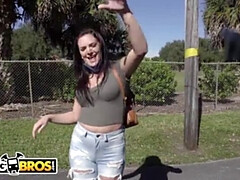 Grosser arsch, Grosse titten, Bus, Betrug, Kompilation, Hardcore, Latina, Im freien
