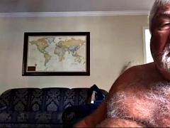 Daddy strokes on cam