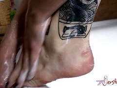 アナル, デカ尻, フェラチオ, 茶髪の, チン, ハードコア, 熟年, 淫乱熟女