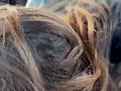 アナル, デカ尻, デカパイ, ブロンド, フェラチオ, チン, 指いじり