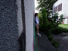 Leie, Spermaladung, Hundestellung, Hardcore, Masturbation, Im freien, Muschi, Realität
