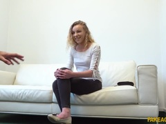 Sexy model in perfect casting fuck