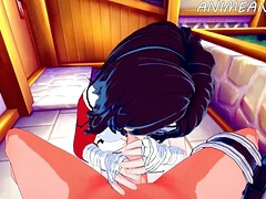 アナル, フェラチオ, 中出し, イく瞬間, ダブル開発, 自家製, 熟年, 淫乱熟女